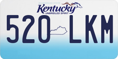 KY license plate 520LKM