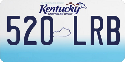 KY license plate 520LRB