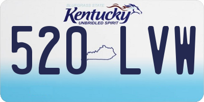 KY license plate 520LVW