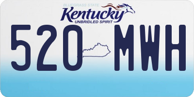 KY license plate 520MWH