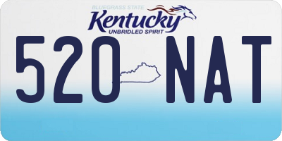 KY license plate 520NAT