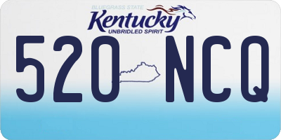 KY license plate 520NCQ