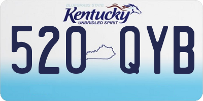KY license plate 520QYB