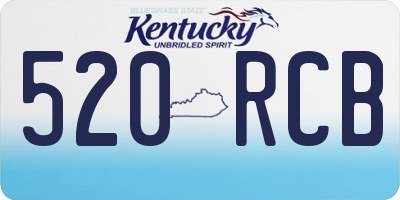 KY license plate 520RCB