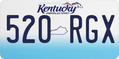 KY license plate 520RGX