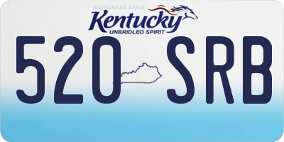 KY license plate 520SRB