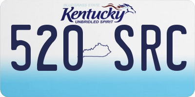 KY license plate 520SRC