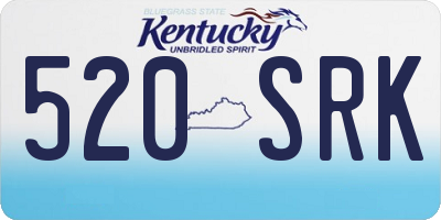 KY license plate 520SRK