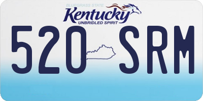 KY license plate 520SRM