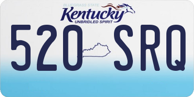KY license plate 520SRQ