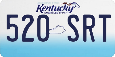 KY license plate 520SRT