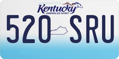 KY license plate 520SRU