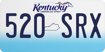 KY license plate 520SRX