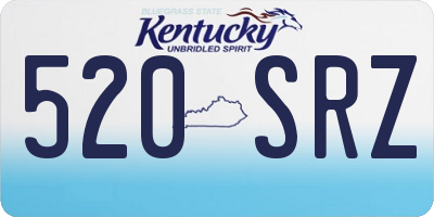 KY license plate 520SRZ