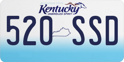 KY license plate 520SSD