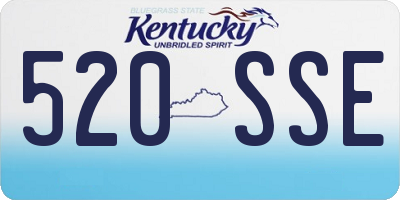 KY license plate 520SSE
