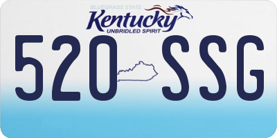 KY license plate 520SSG