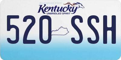 KY license plate 520SSH
