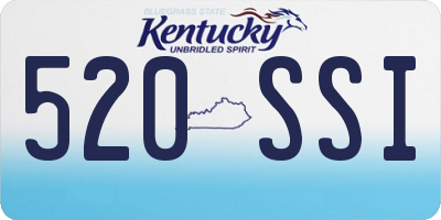KY license plate 520SSI