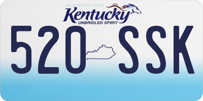 KY license plate 520SSK
