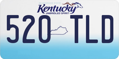 KY license plate 520TLD