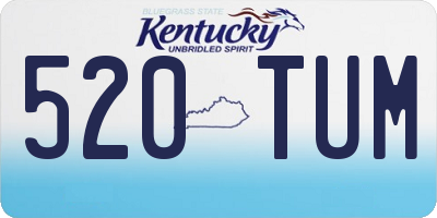 KY license plate 520TUM