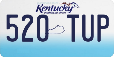 KY license plate 520TUP