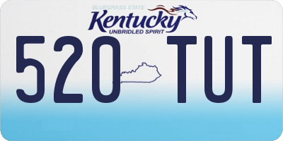KY license plate 520TUT