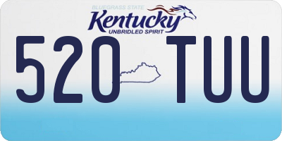 KY license plate 520TUU