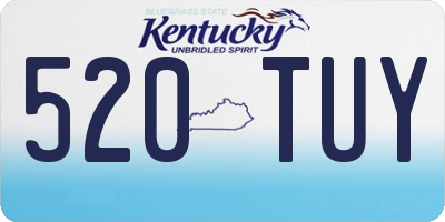 KY license plate 520TUY