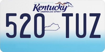 KY license plate 520TUZ