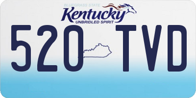 KY license plate 520TVD