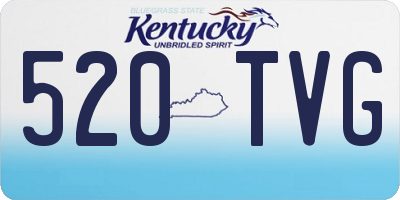 KY license plate 520TVG