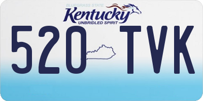 KY license plate 520TVK