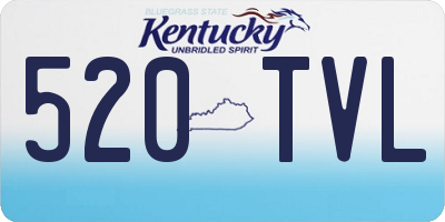 KY license plate 520TVL