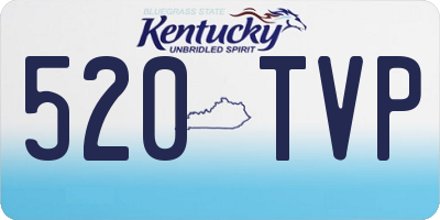 KY license plate 520TVP