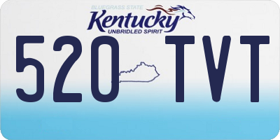 KY license plate 520TVT