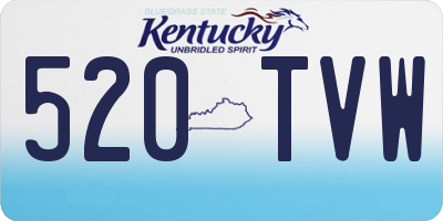 KY license plate 520TVW