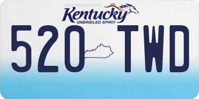 KY license plate 520TWD