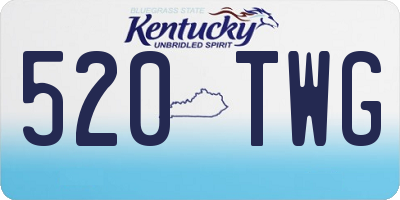 KY license plate 520TWG