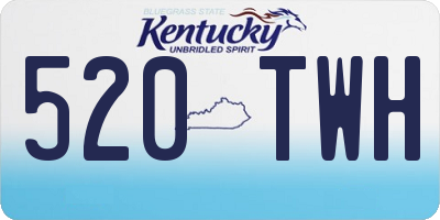 KY license plate 520TWH