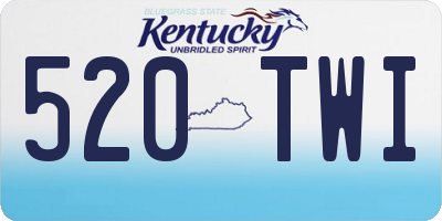 KY license plate 520TWI