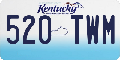 KY license plate 520TWM