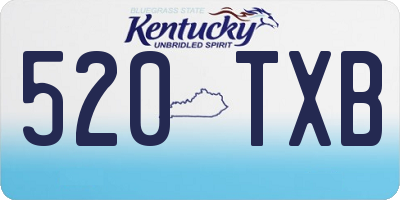 KY license plate 520TXB