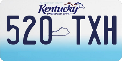 KY license plate 520TXH