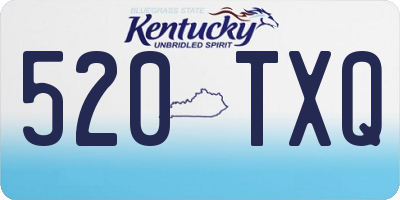 KY license plate 520TXQ