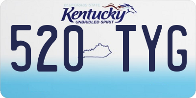 KY license plate 520TYG