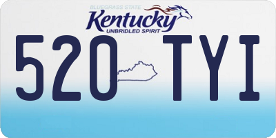 KY license plate 520TYI