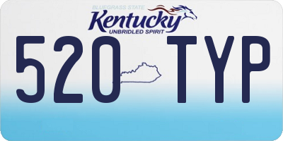 KY license plate 520TYP