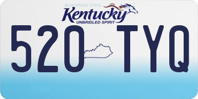 KY license plate 520TYQ
